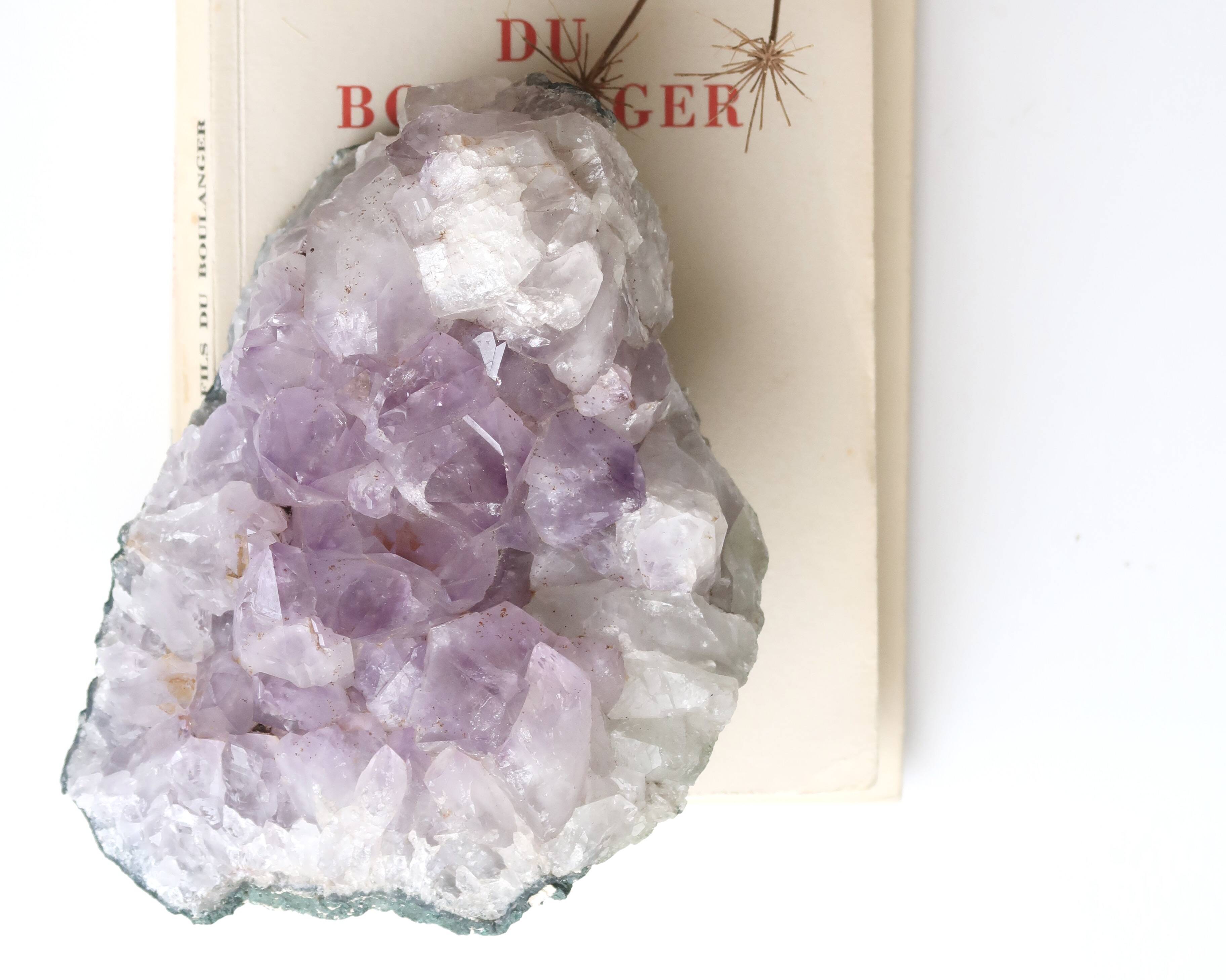 Natural amethyst paperweight, 1970s