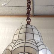 Mother-of-pearl and brass suspension, mid-20th century.