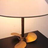 Solid brass helix lamp
