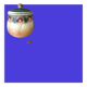 Tobacco pot or empty pocket in slip floral decoration digoin