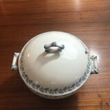 Soupière in Fer Land Sarreguemines early 20th century