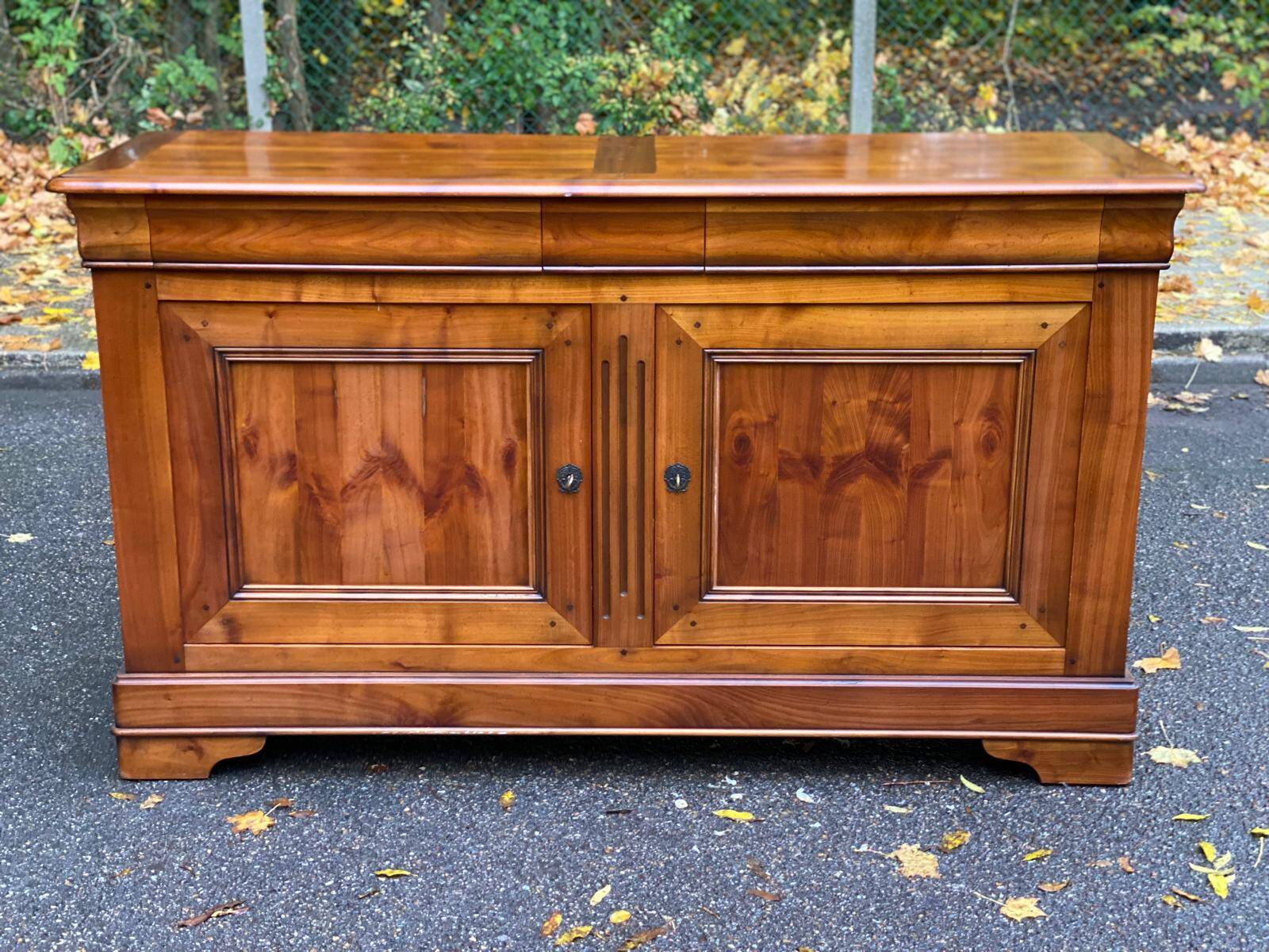 19th century Louis Philippe solid wood sideboard, 176cm