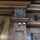 Large buffet with 2 bodies in Renaissance style made of solid walnut.