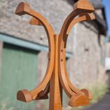 Vintage wooden coat rack, wooden coat rack, entrance hall furniture, dressing room