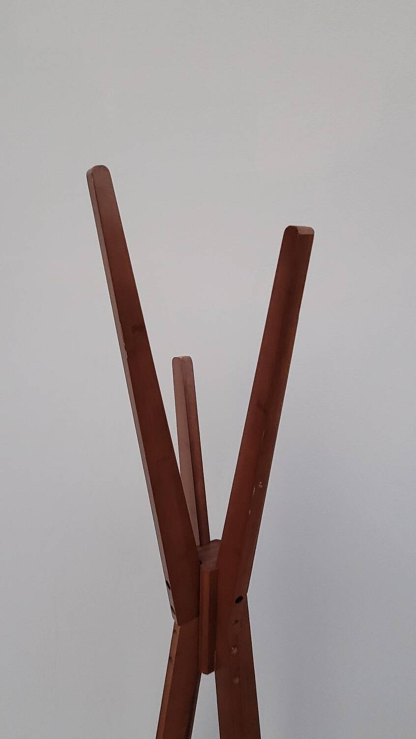 Designer wooden coat rack