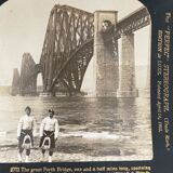 Old photography stereo, stereograph, luxury albumine 1903 Great Bridge Scotland
