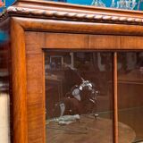Vitrine racine de noyer, noyer