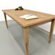 Campaign table in oak and pine, 1970s