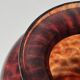 Amber smoked glass vase known as tortoiseshell, 1970s design.
