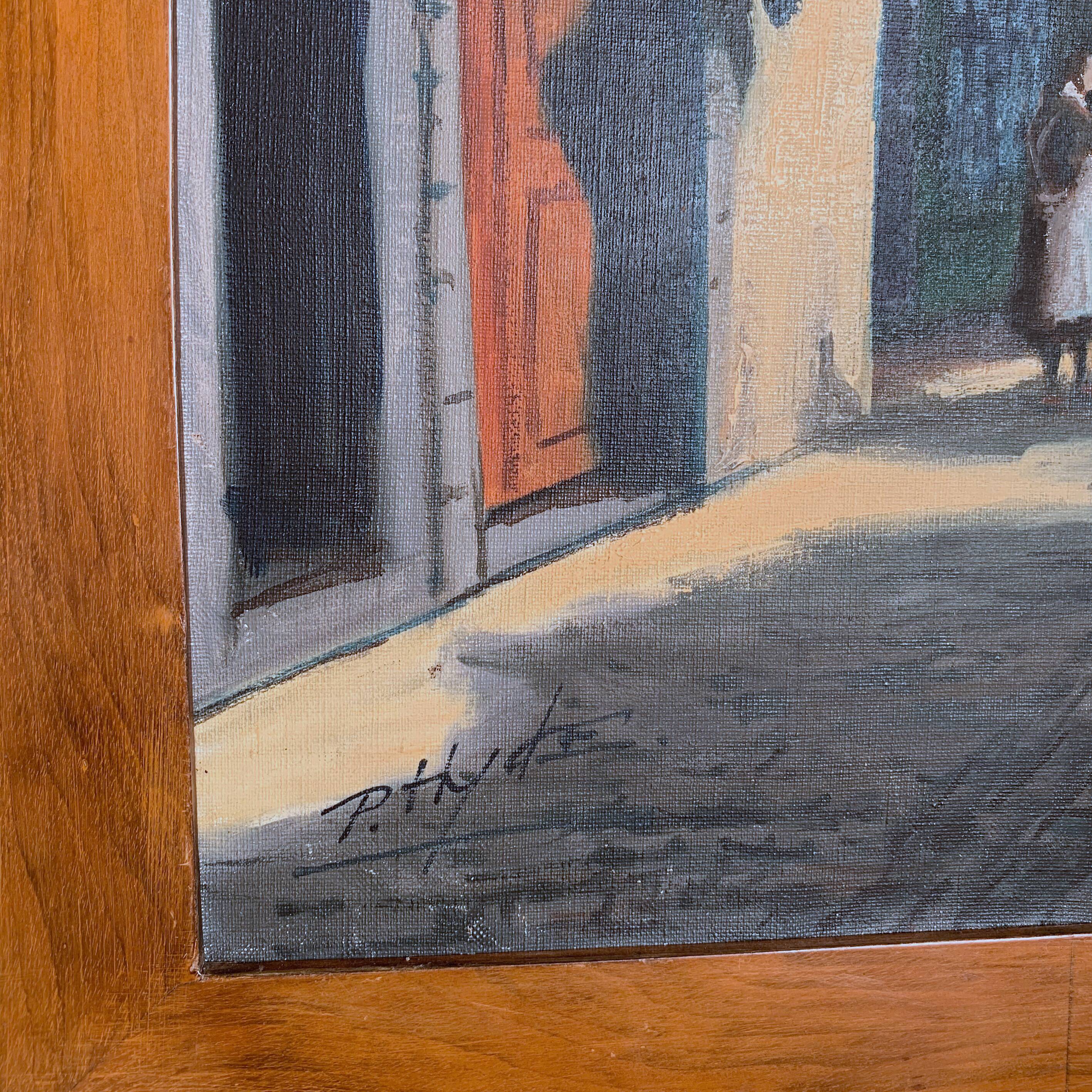 Old painting on Rue de Bruxelles - circa 1950