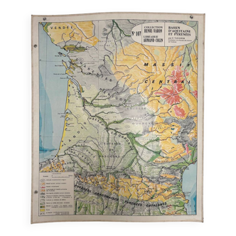 Carte n107 Bassin d’Aquitaine et Pyrénées