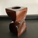 Scandinavian wooden candle holder from the 60s and 70s