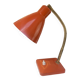 Orange gooseneck desk lamp — Aluminor, Nice, France — circa 60-70