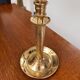 Pair of Lecellier Villedieu brass candlesticks