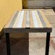 industrial style dining table, handcrafted creation