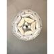 Contemporary Modern Sanded "Petals" Glass Chandelier