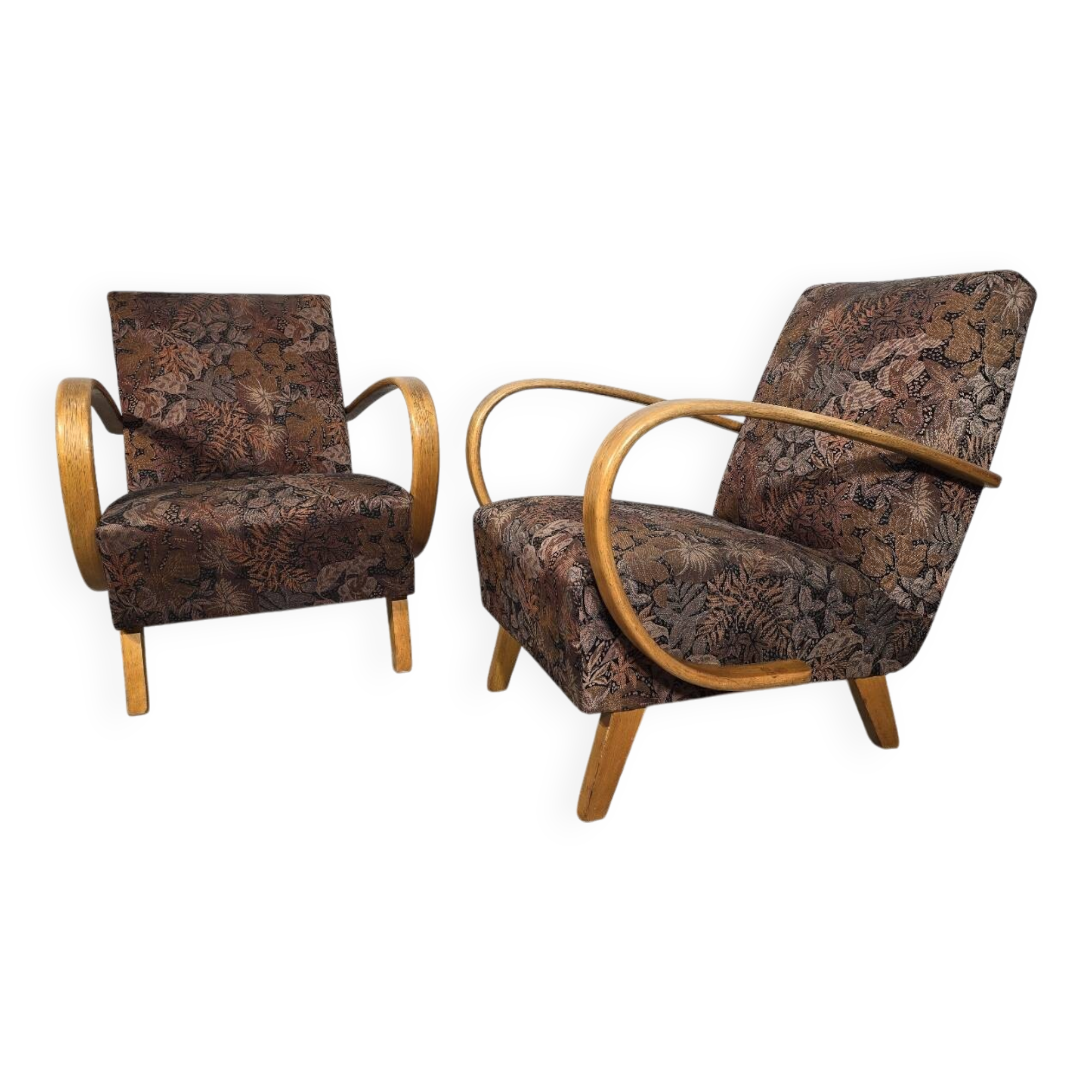 Art Deco Armchairs by Jindrich Halabala