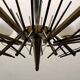 Large Sputnik Bronze & Glass Chandelier, 1960s