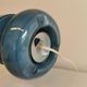 Vintage table lamp from ikea, model lykta, in petrolium blue color, from the late 90s.