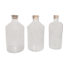 Set of 3 large old bottles PYREX