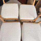 Ensemble de 4 chaises Baumann traîneau