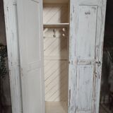 Weathered wooden locker