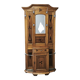 19th Century Gründerzeit Inlaid Oak Hall Tree with Mirror, circa 1890