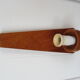 Scandinavian teak and glass wall lamp