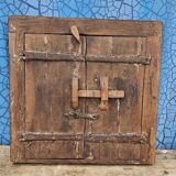Old wooden tribal window