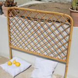 Rattan headboard a place