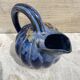 Pichet en barbotine citrouille bleue