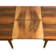 Table à manger extensible en noyer des années 1960