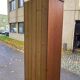 Scandinavian tall solid wood wardrobe with hanging space