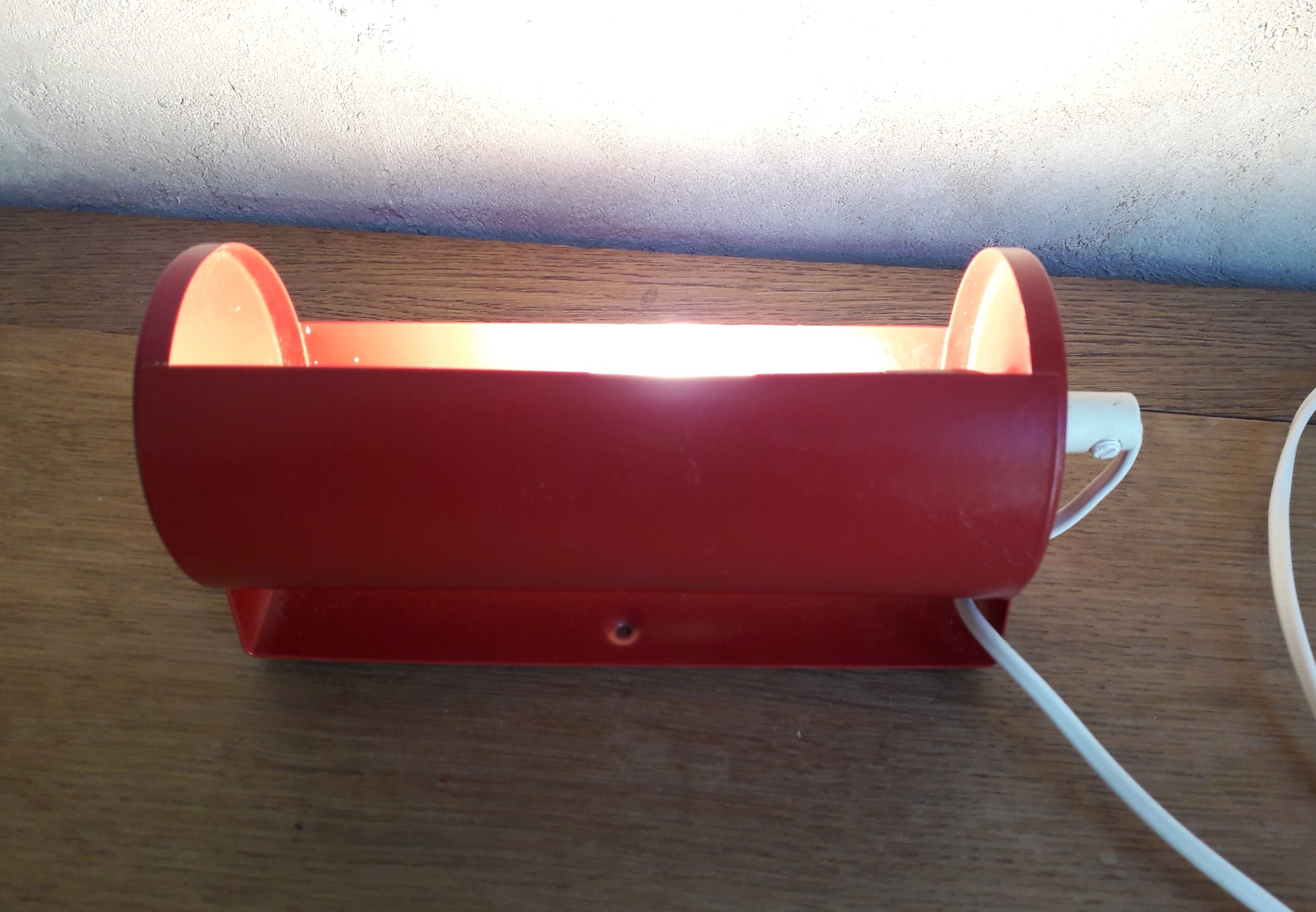 Ikea red sconce 1980