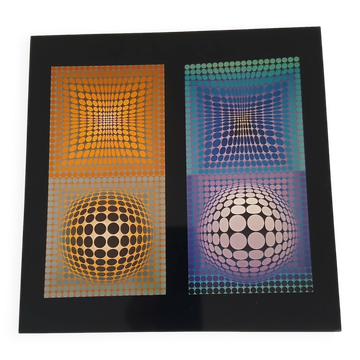 Victor Vasarely Serigraphy op art Editions du Griffon