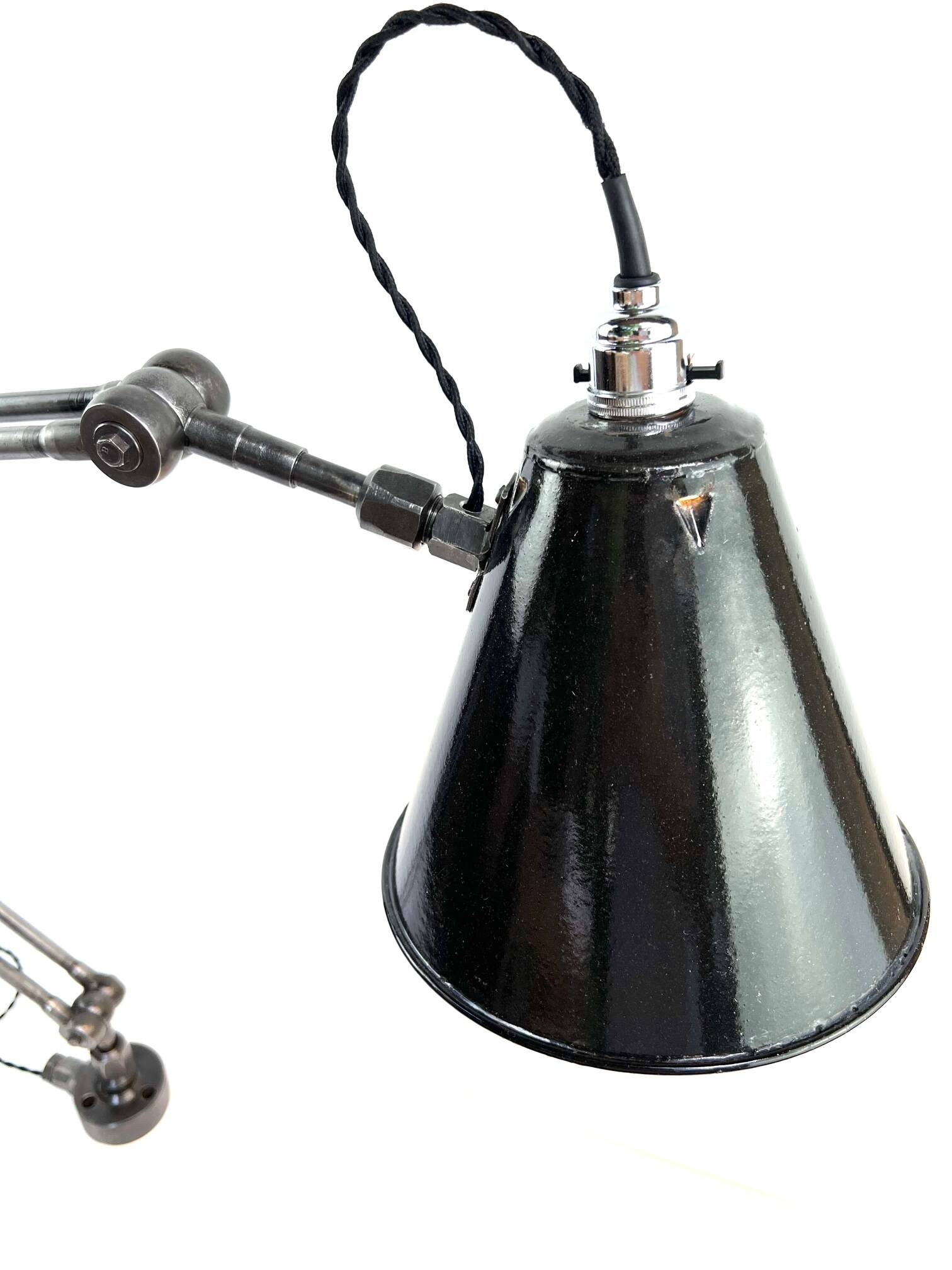 Lampe atelier mecanique 3 et 6 rotules 140 cm