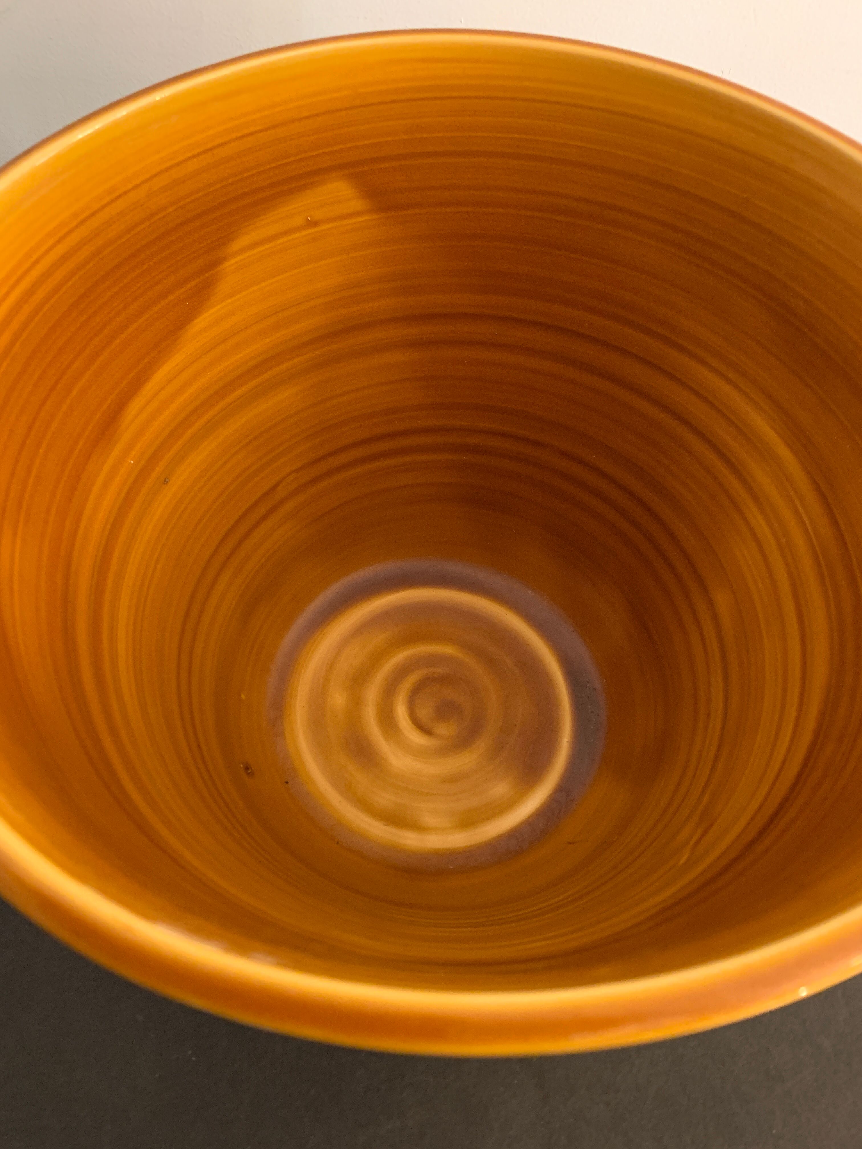 Seau à champagne ou jardinière céramique tachiste Poterie du Colombier, 1973