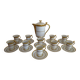 Porcelain coffee service Limoges Chapus frères - Empire Napoleon style - 10 pers