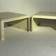 Paire de tables basses vintage 1970/80