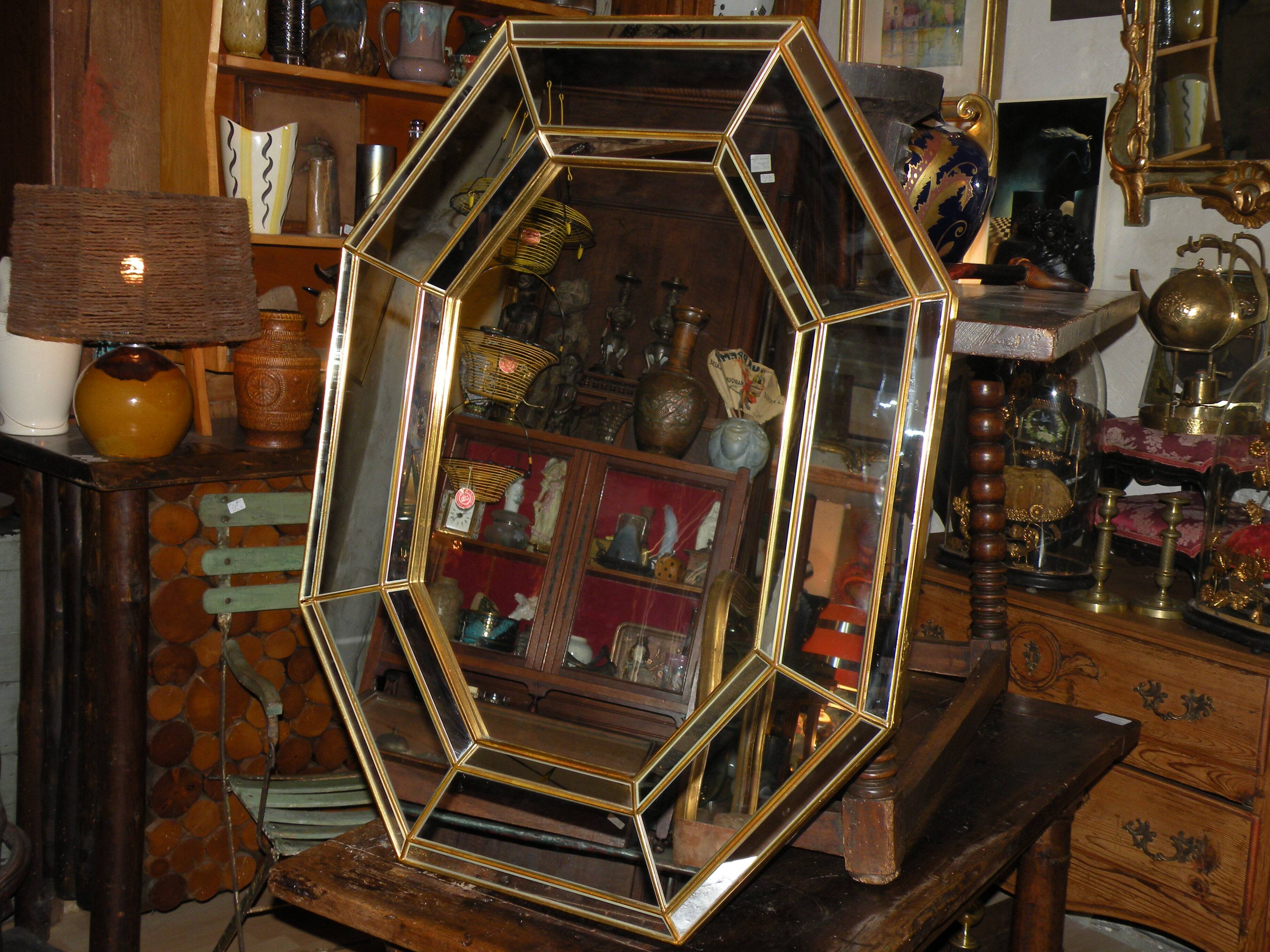 Miroir à pareclose 1970/ 1980  design Bestelnummer belgique