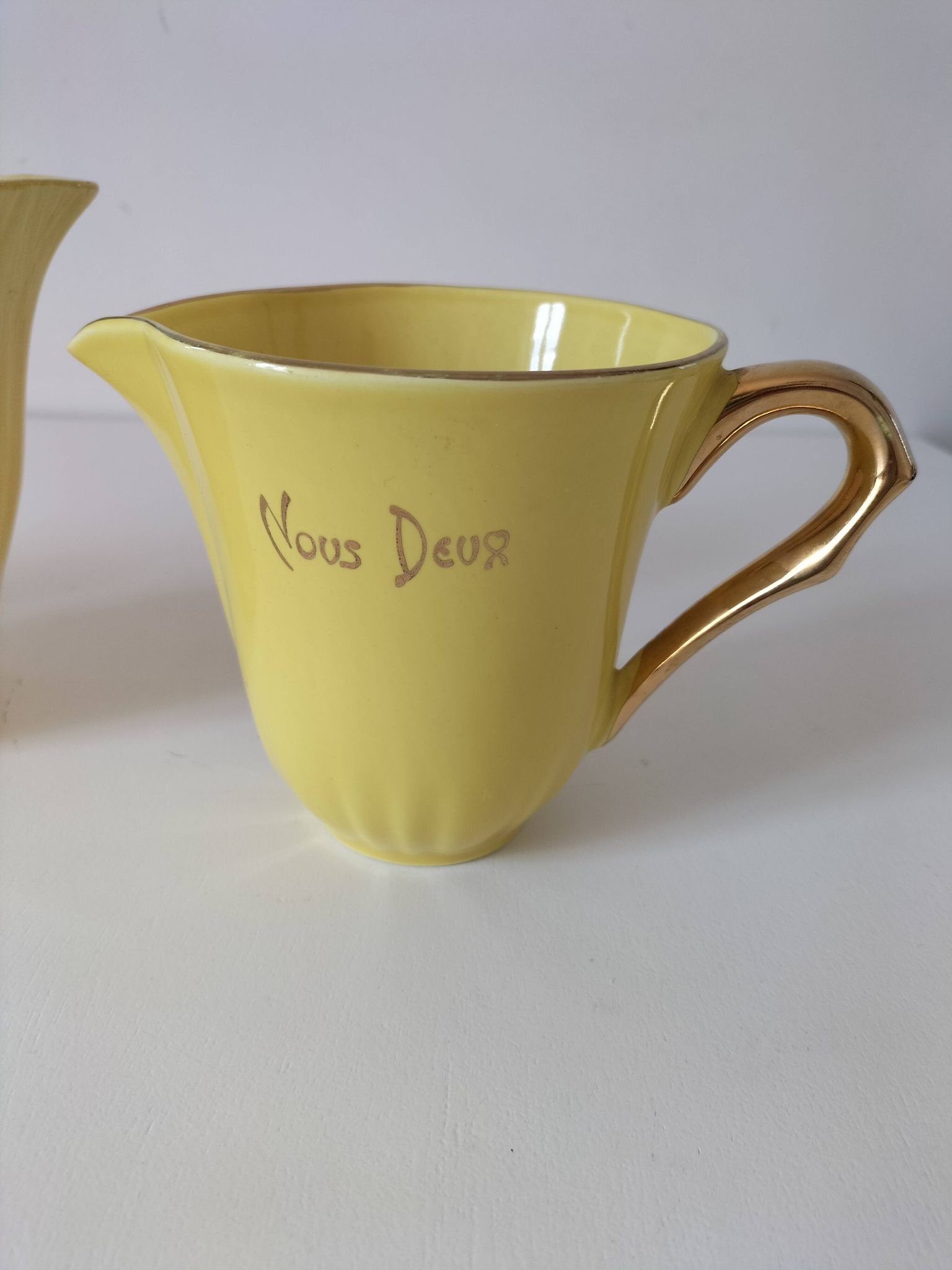 Set of three Salins Clair de Lune Panama vintage jugs.