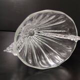 Transparent Murano Glass Vase attr. to Barovier and Toso, Italy
