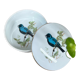 Round porcelain box "bird"