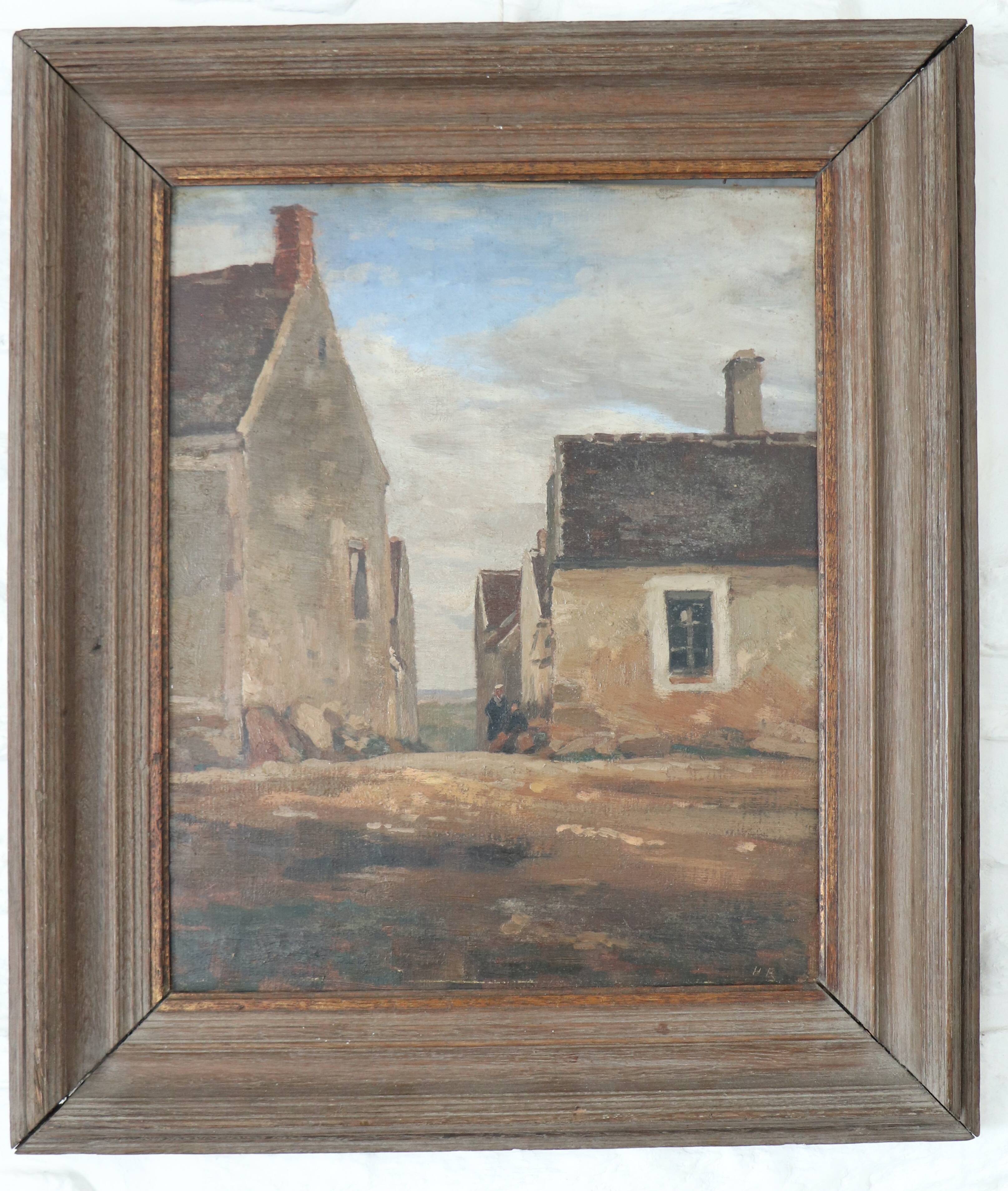 Oil on canvas, Brittany, Breton school, HR, 19th century