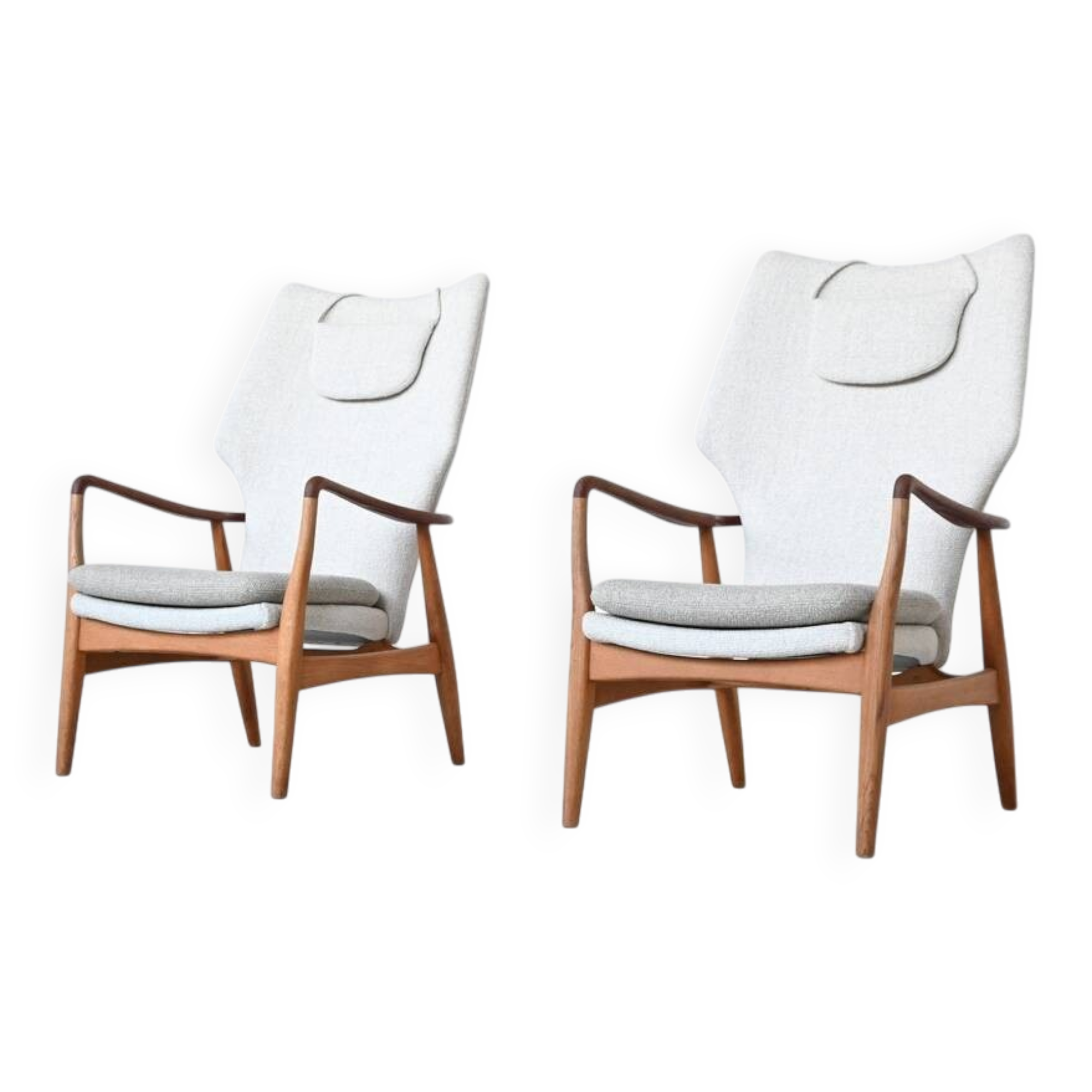A. Madsen and H. Schubell “Kirsten” lounge chairs Bovenkamp Netherlands 1960