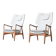 A. Madsen and H. Schubell “Kirsten” lounge chairs Bovenkamp Netherlands 1960