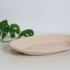 Oval dish in pink ceramic, art deco, 1930, digoin, french manufacture