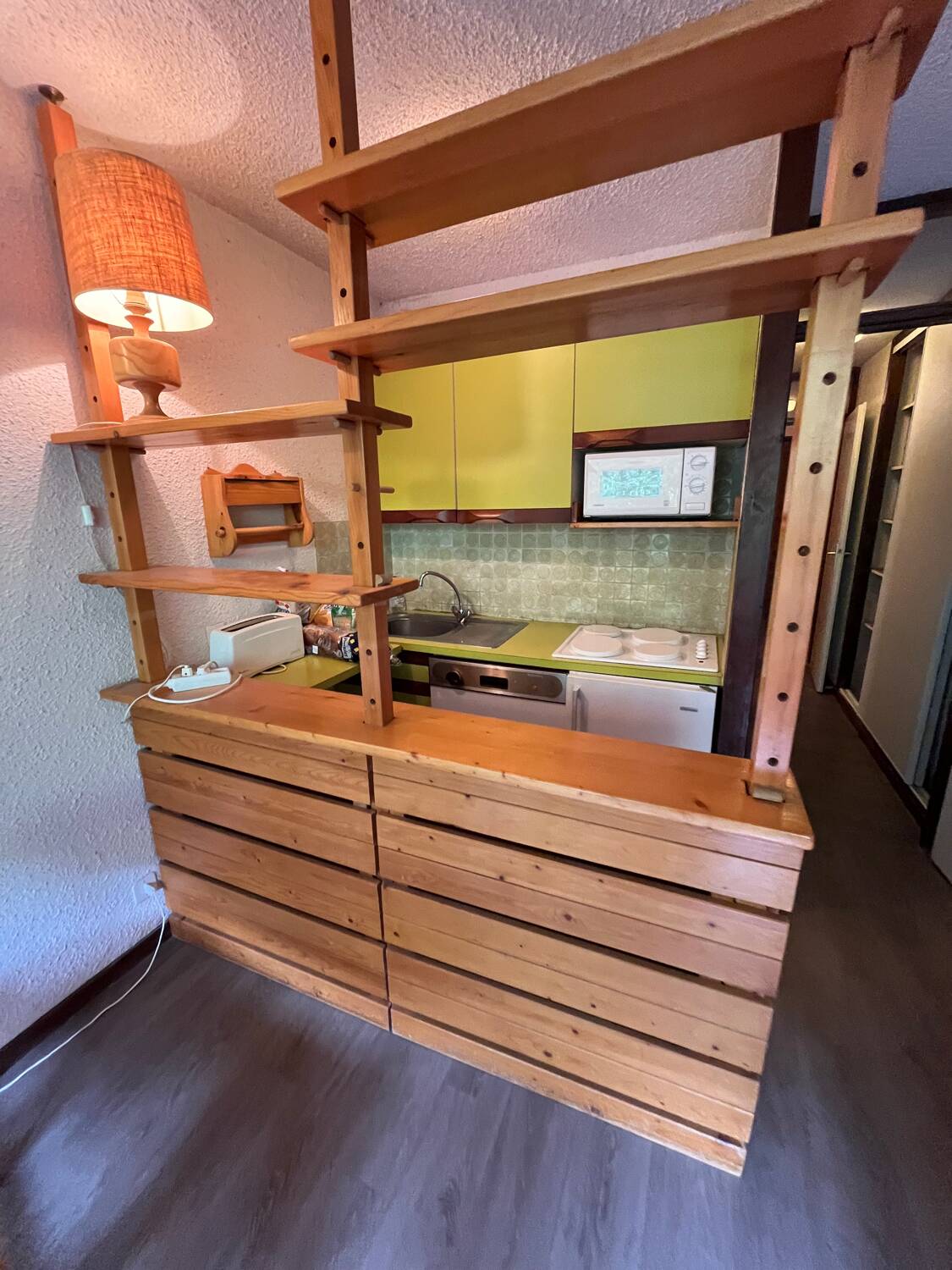 Vintage solid wood kitchen bar