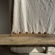 Large vintage wooden coat rack with 6 bamboo effect hooks L79