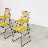 Set of six 'Spaghetti' dining chairs